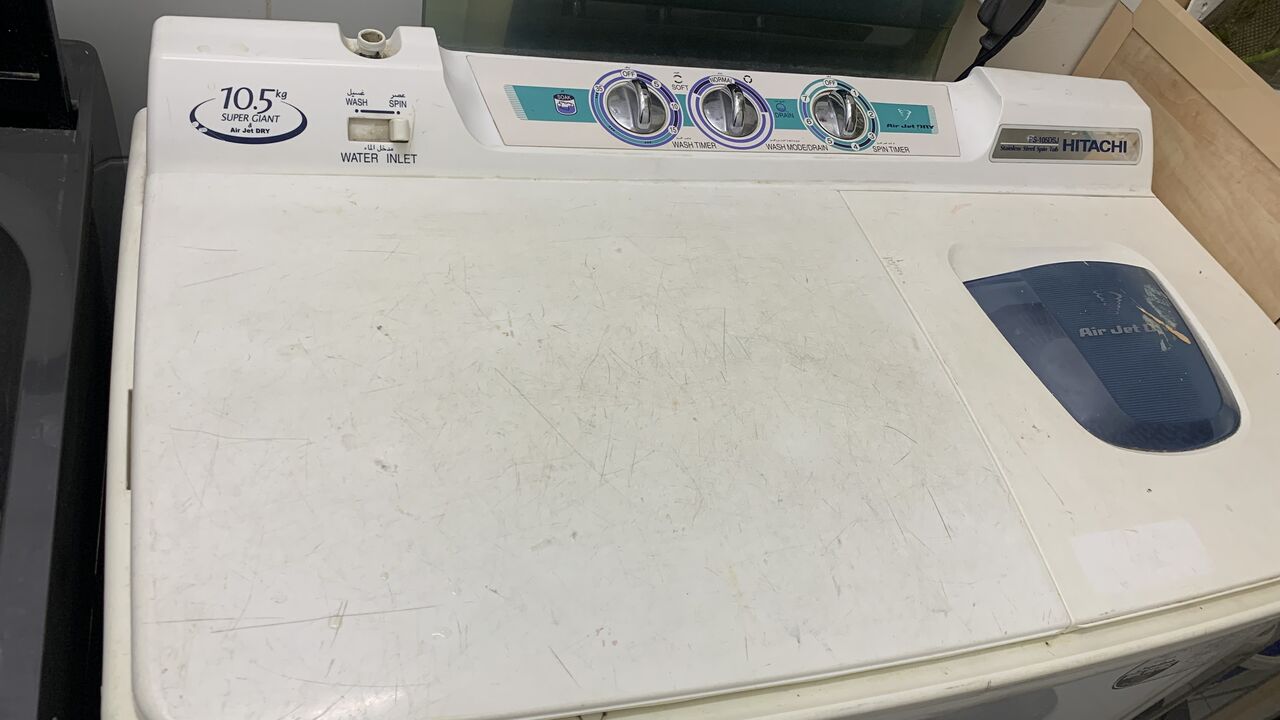 Riyadh, Household Items, SAR 500,  HITACHI WASHING MACHINE 10.5 Liter  Original