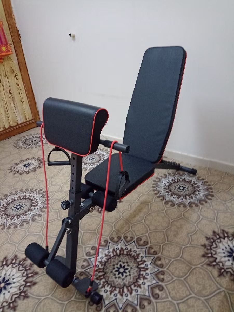 Khobar, Sporting Goods, SAR 249,  Gym Equipment With Table And Weights