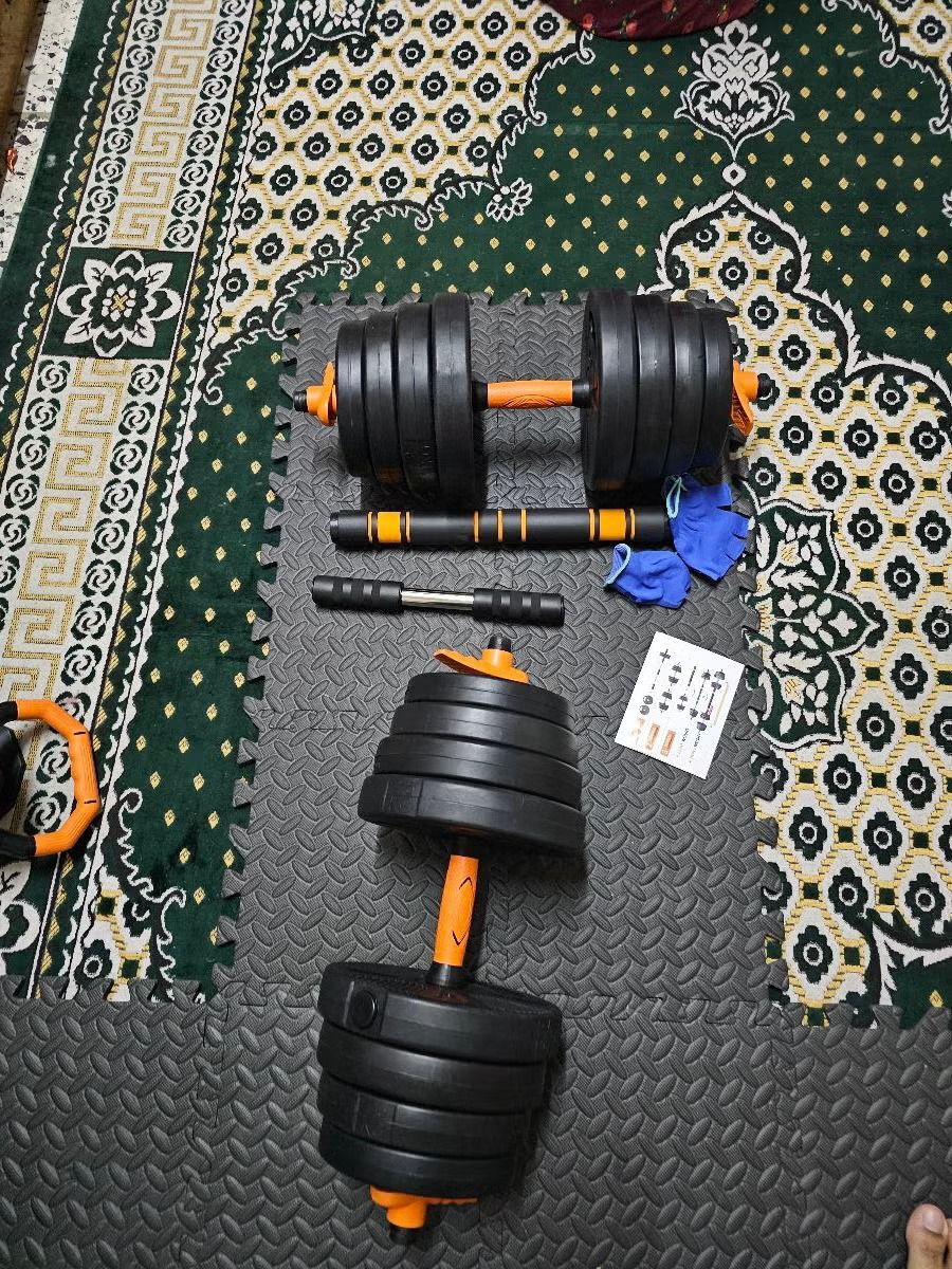 Khobar, Sporting Goods, SAR 249,  Gym Equipment With Table And Weights