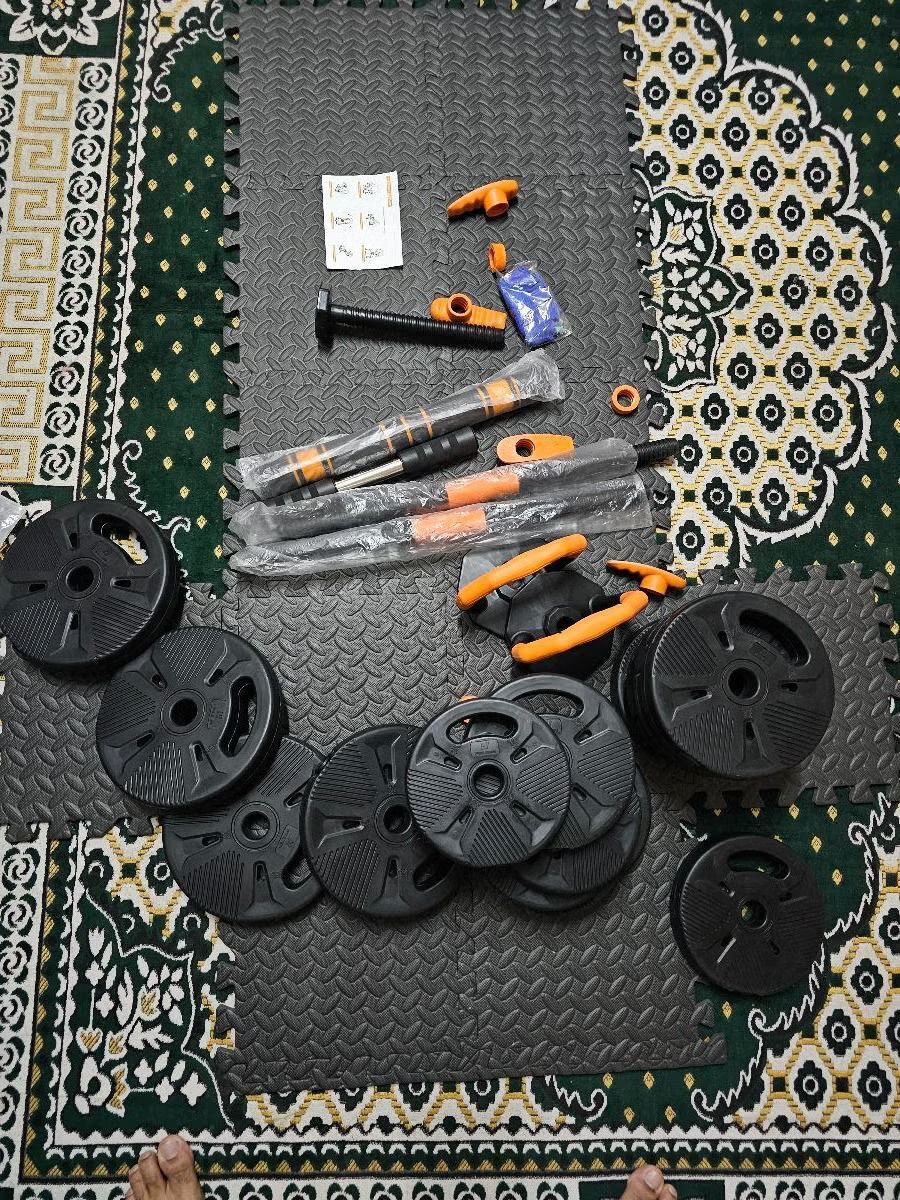 Khobar, Sporting Goods, SAR 249,  Gym Equipment With Table And Weights