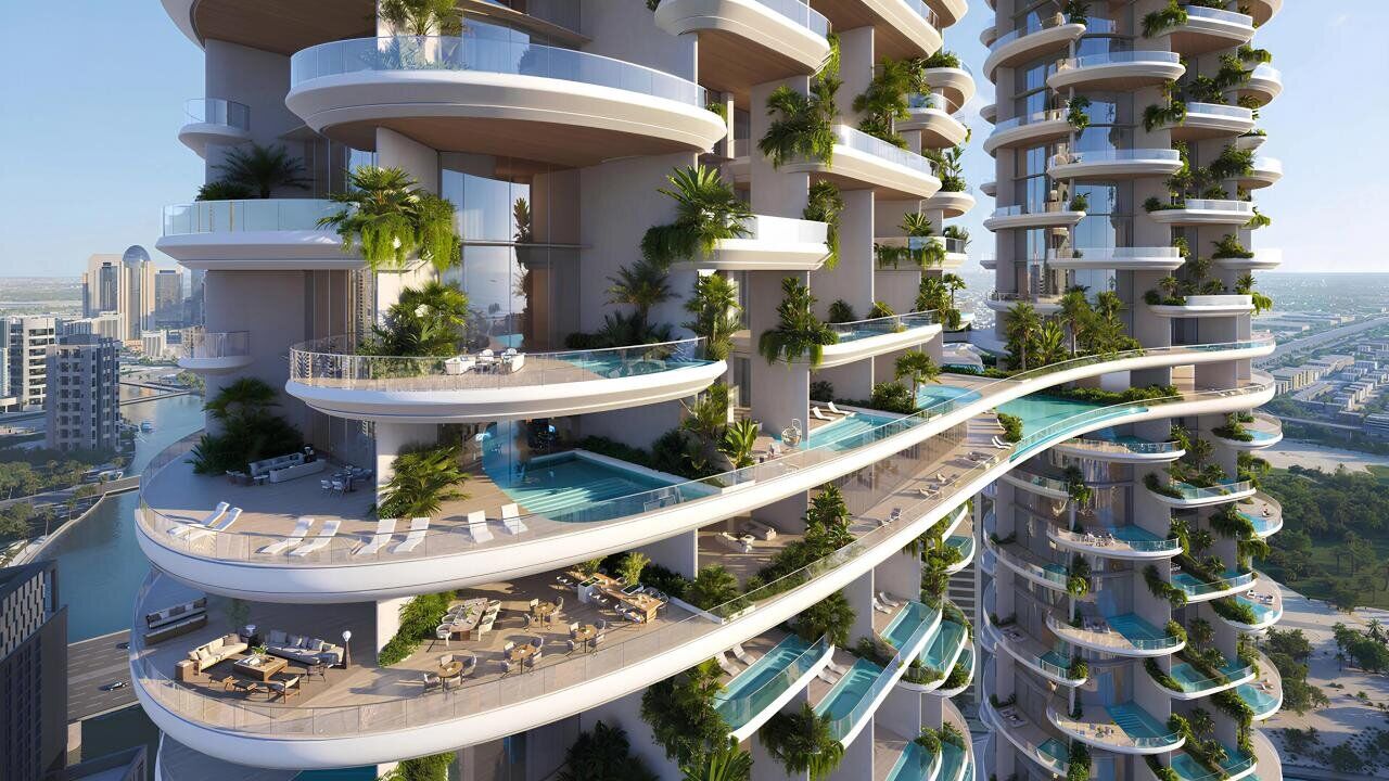 Dubai, Real Estate For Sale, AED 15302416,  2 BR,  272 Sq. Meter,  Private Apartments With Swimming Pools On The Dubai Canal Waterfront!