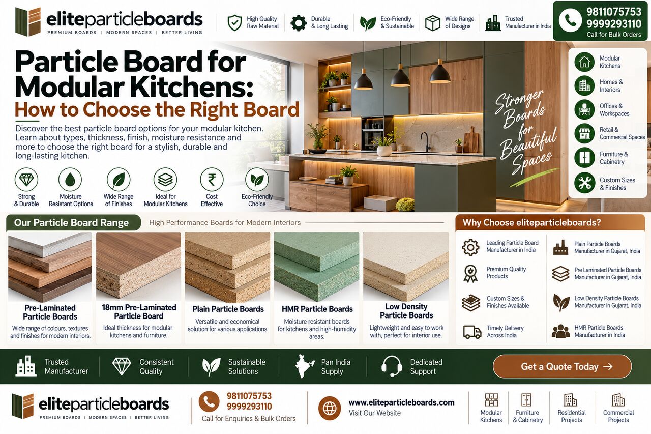 Ahmedabad, Construction, Plain Particle Boards Manufacturer In Gujarat, India | Elite Particle Boards
