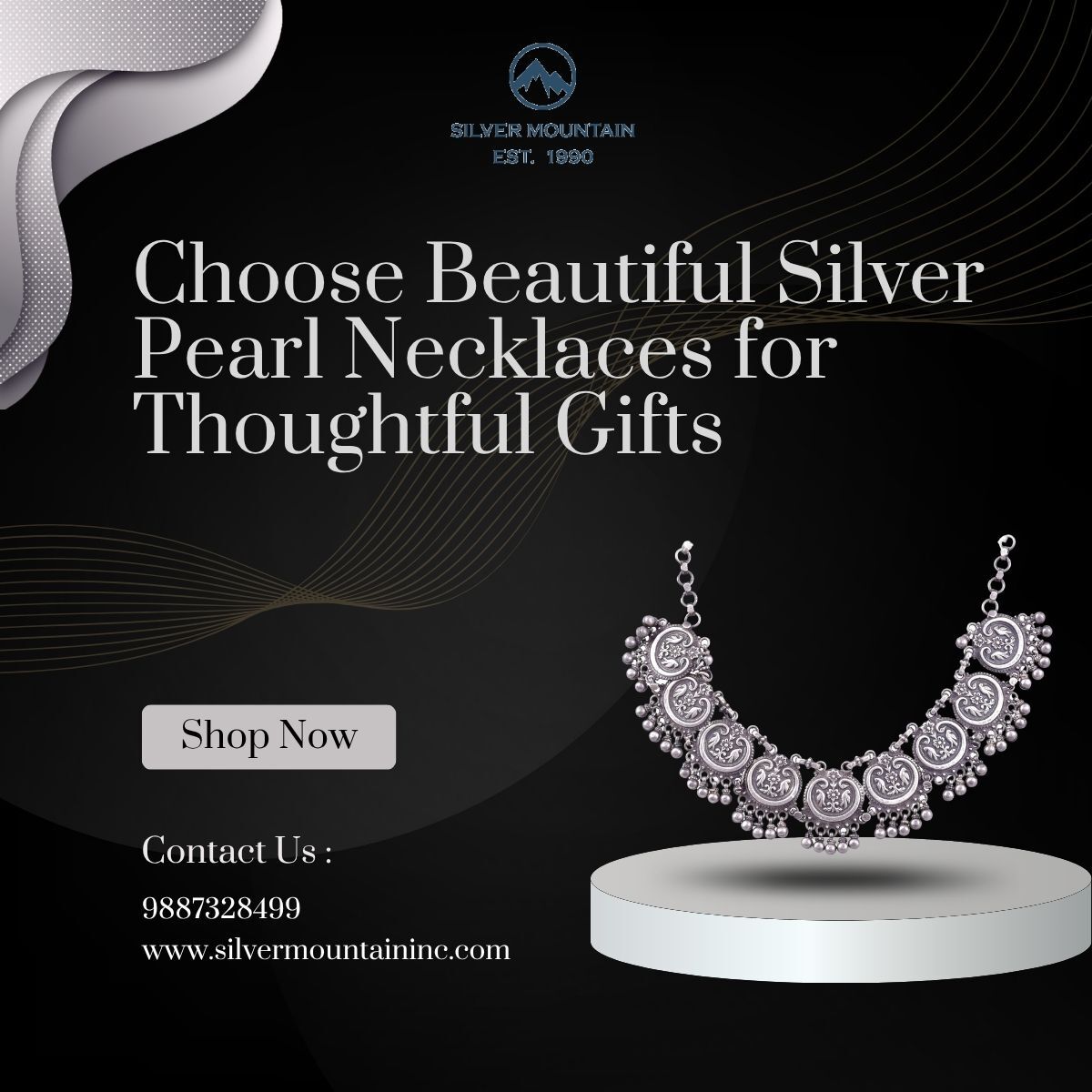 Mumbai, Jewelry, INR 20000,  Choose Beautiful Silver Pearl Necklaces For Thoughtful Gifts
