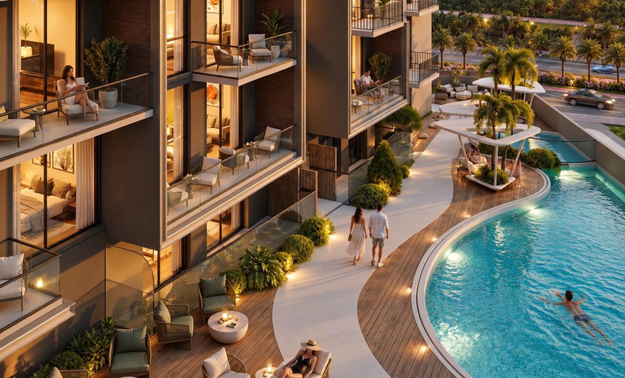 Jumeirah, Real Estate For Sale, AED 595092,  Studio,  35 Sq. Meter,  Apartments Overlooking The Green Landscapes Of Jumeirah Golf Estates!