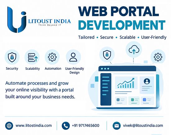 New Delhi, Web Design & Development, Web Portal Development Services Litoust India