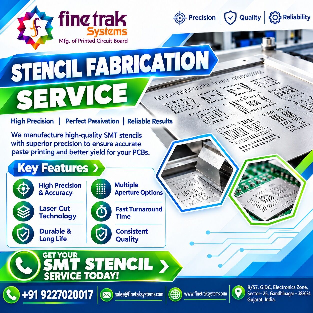 Ahmedabad, Computers, INR 179,  Stencil Fabrication Service In India | Precision SMT Stencils