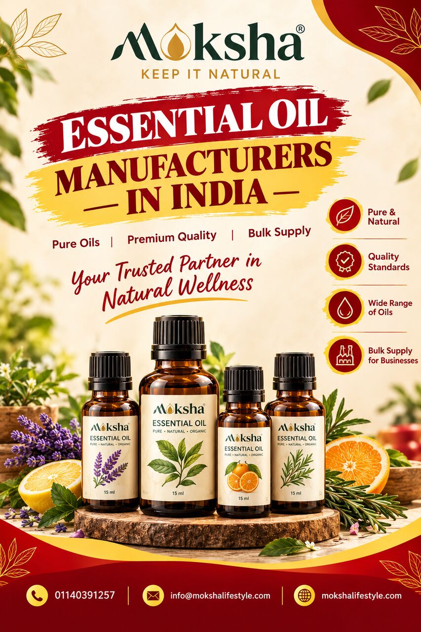 Mumbai, Wholesale Products, Pure Essential Oil Manufacturer In India | Moksha Lifestyle