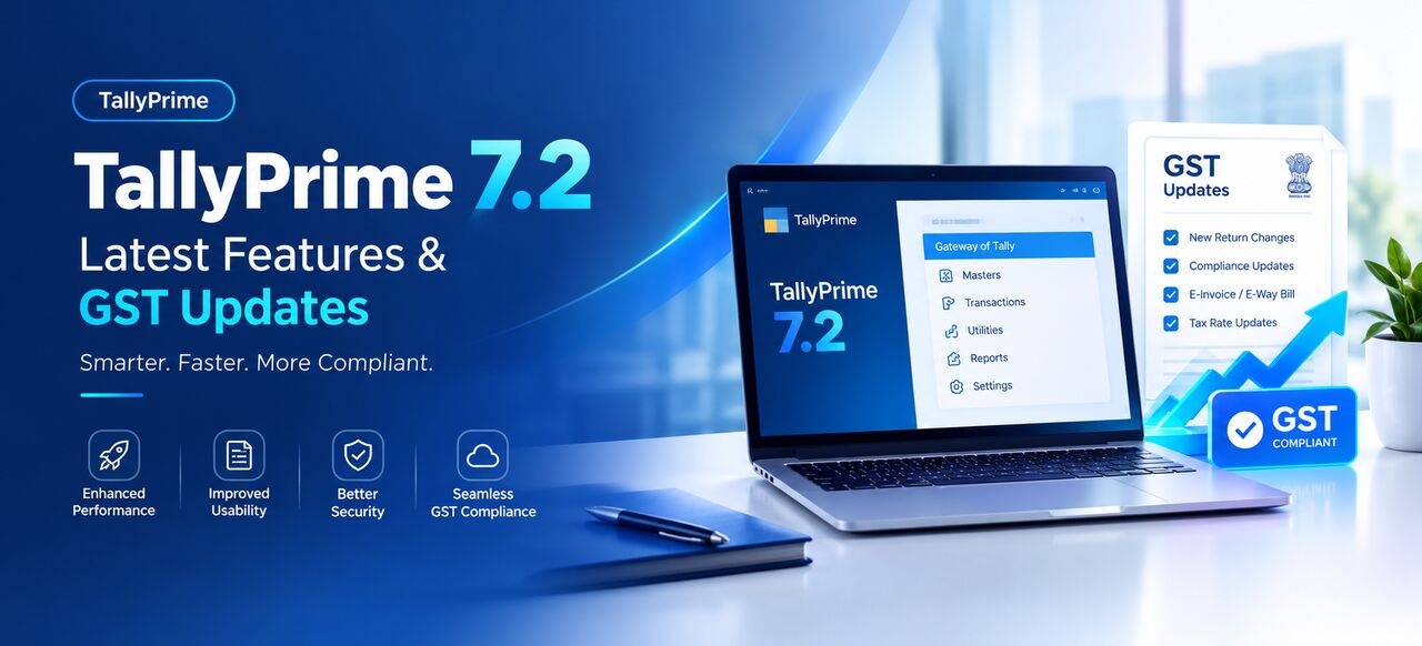 Noida, Computer, TallyPrime 7.2: Latest Features & GST Updates