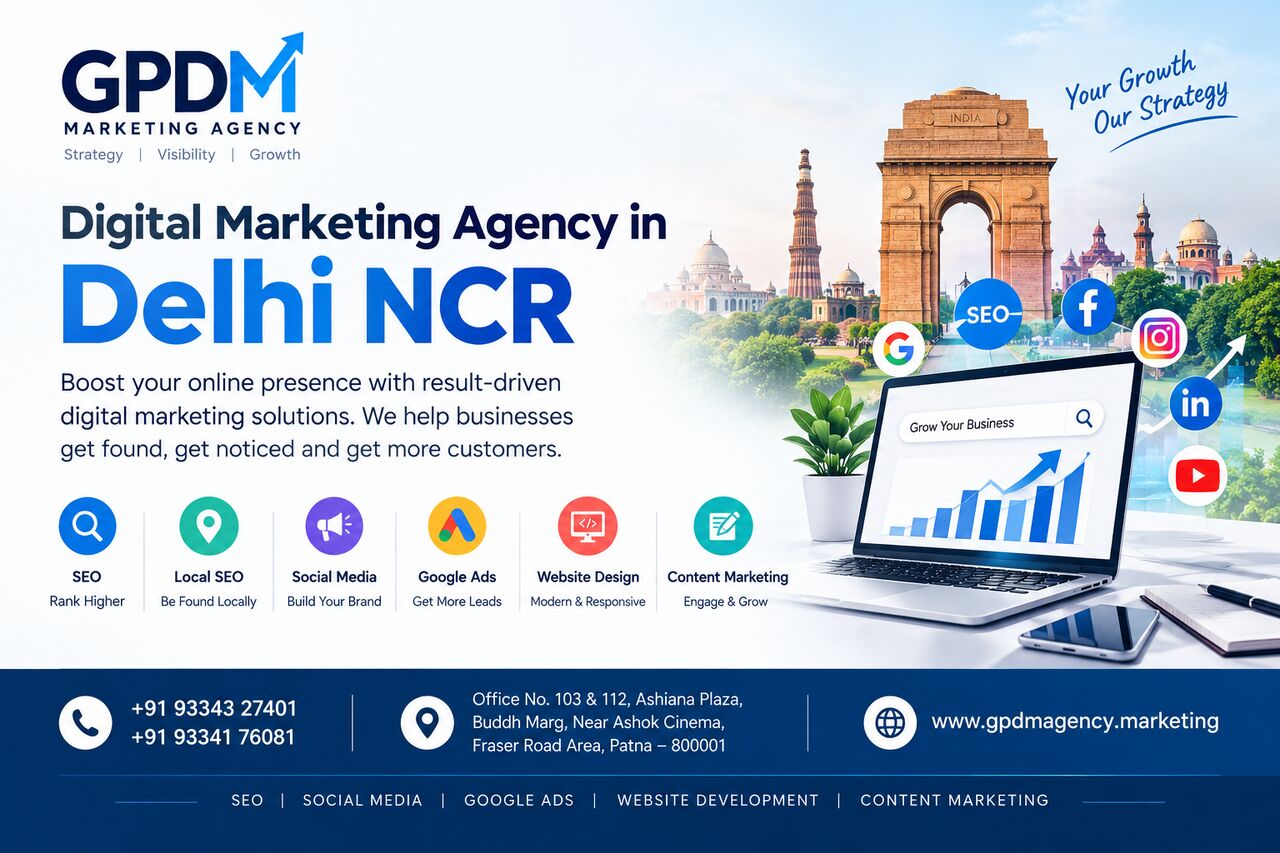 New Delhi, Web Design & Development, Helping Delhi NCR Businesses Grow Online | GPDM Marketing Agency