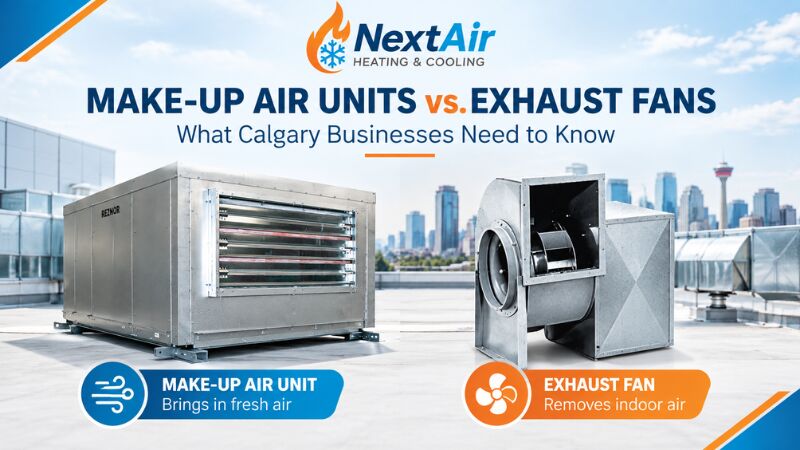 Calgary, Air Conditioning, Comparing Make-Up Air Units And Exhaust Fans In Calgary