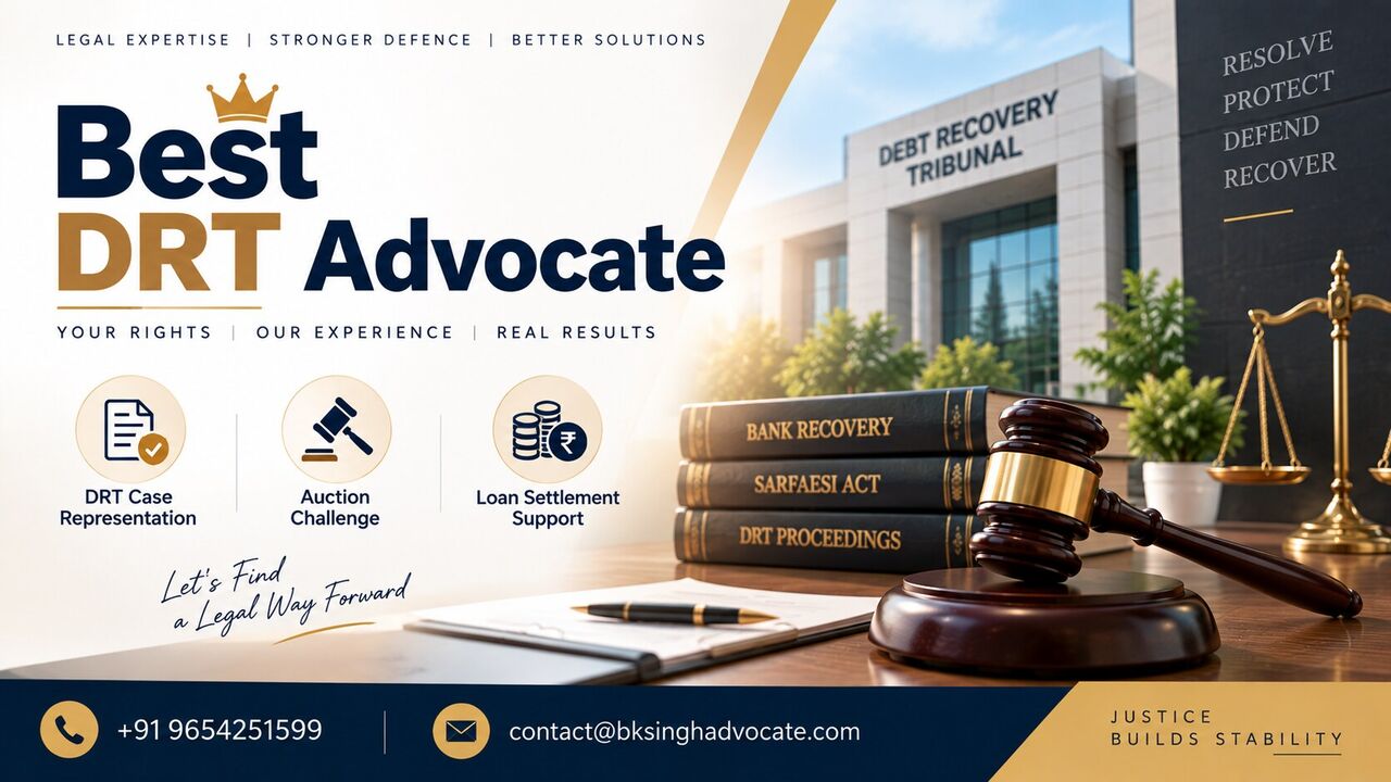 Ghaziabad, Legal, How Can The Best DRT Advocate Help Protect Your Rights Against Bank Recovery?