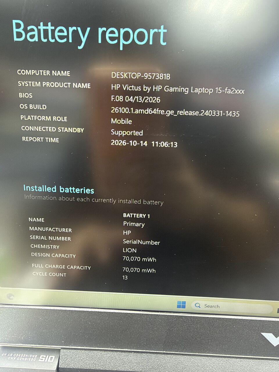 Riyadh, Computers, SAR 3800,  Hp Victus 16 Core I7 13th Gen 24GB 1TB 4050 6GB RTX Like New