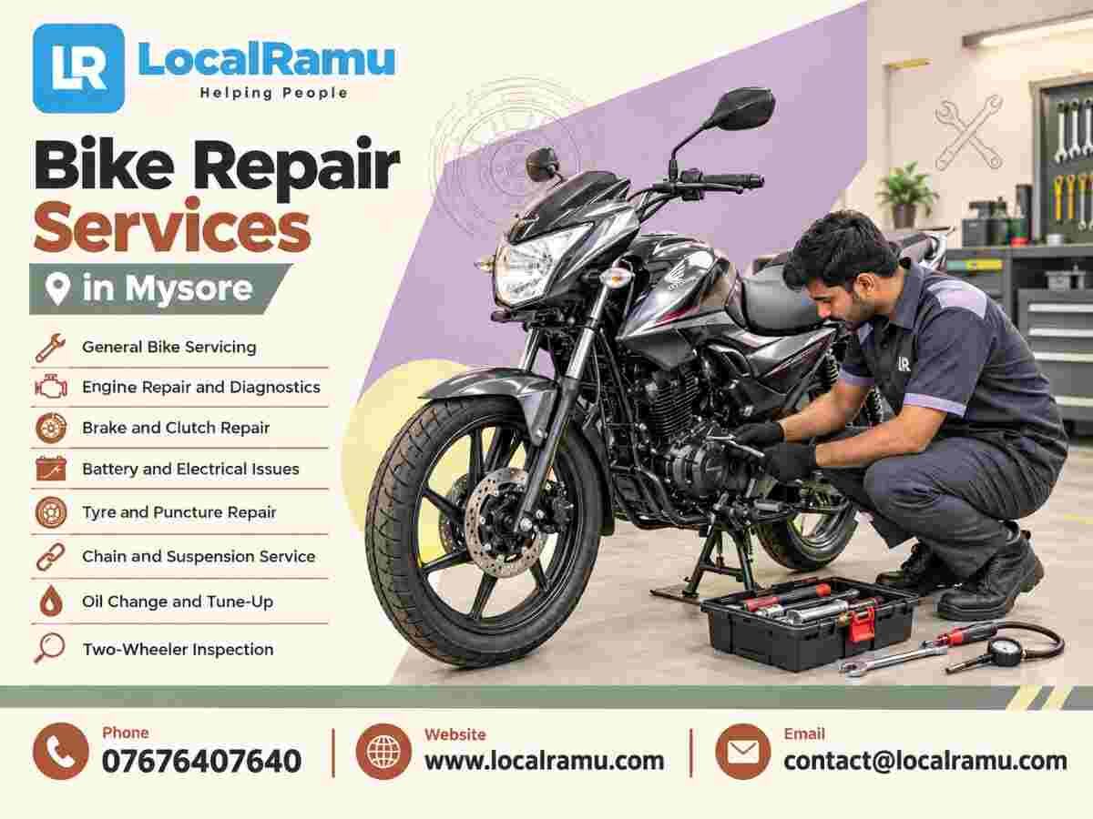 Bangalore, Automotive, Professional Bike Repair Service In Mysore By LocalRamu
