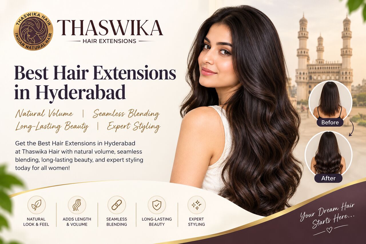 Hyderabad, Health & Beauty Items, Best Hair Extensions In Hyderabad | Thaswika Hair