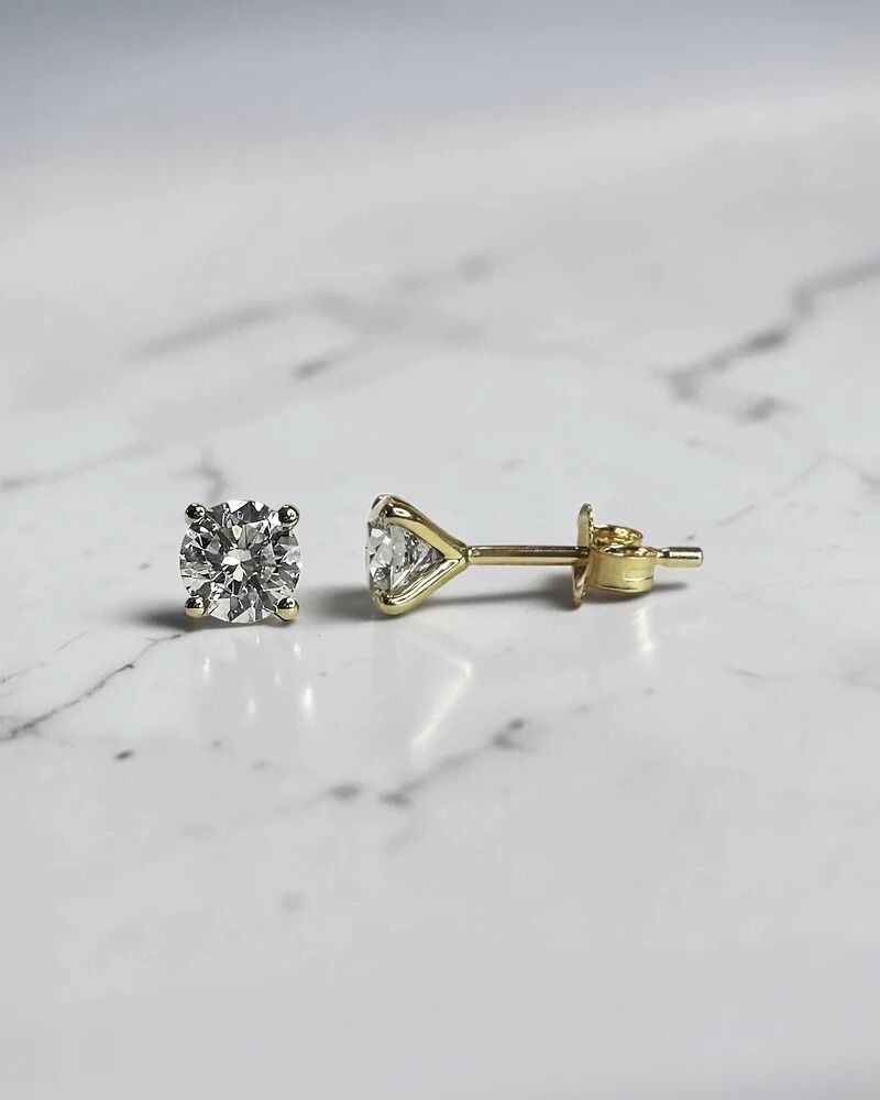 London, Jewelry, GBP 600,  Timeless Diamond Stud Earrings With Exceptional Charm