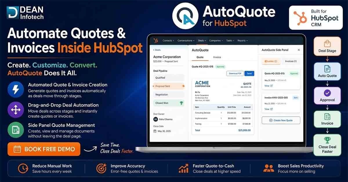 New York, Business, AutoQuote: Smart Quote & Invoice Automation For HubSpot