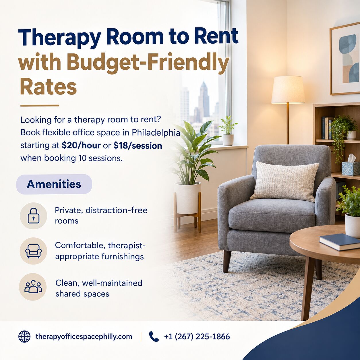 New York, Business, Flexible Therapy Room To Rent At Affordable Prices