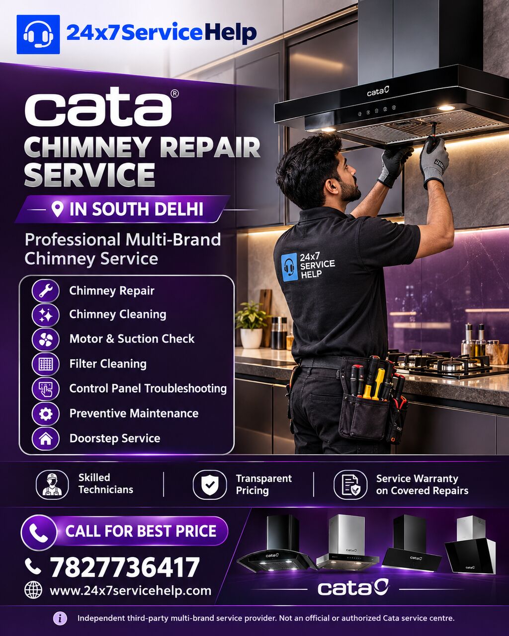 New Delhi, Appliance Repair, Expert Chimney Maintenance With Cata Chimney Repair Service In South Delhi