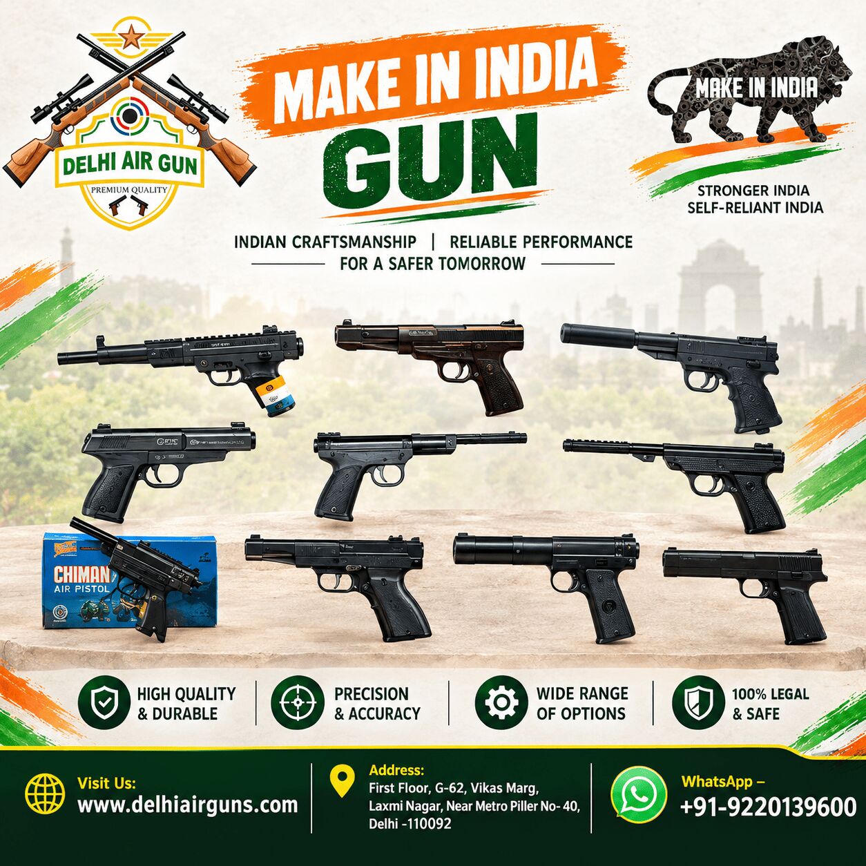 Laxmi Nagar, Sporting Goods, Best Air Pistols & Rifles In India &ndash; Authentic Delhi Air Guns Collection