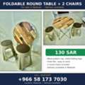 SAR 130,  Foldable Table + 2 Chairs