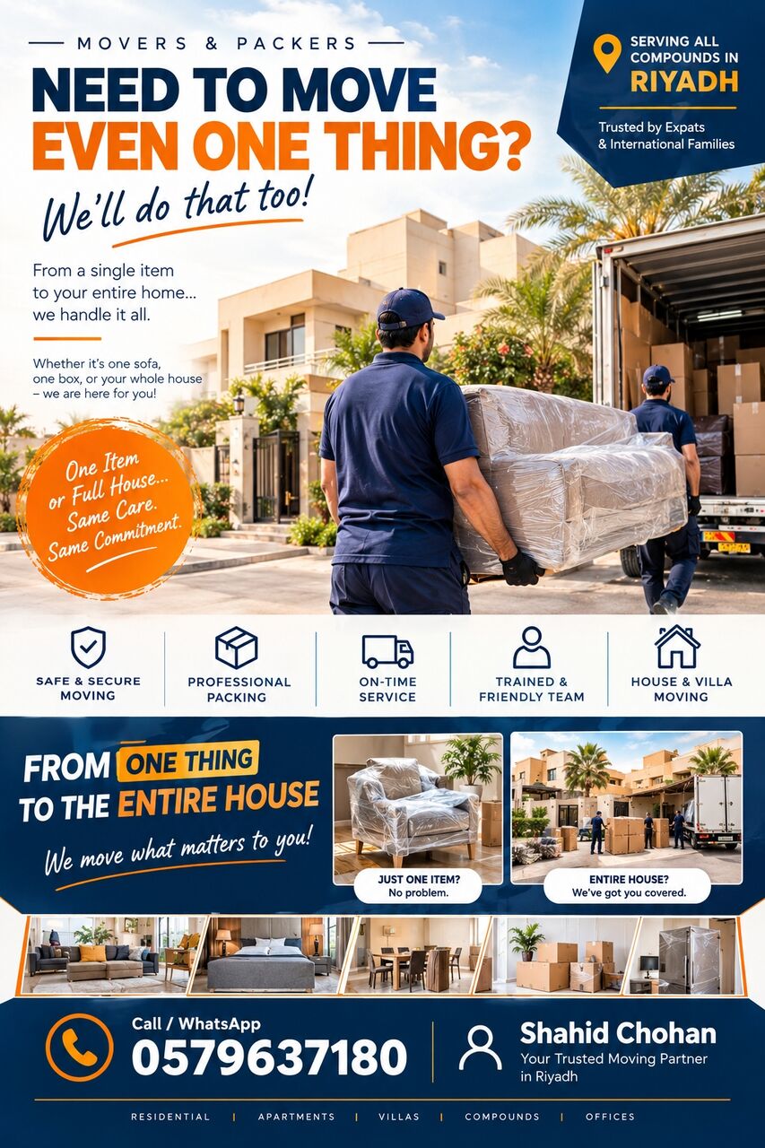 Hittin, Labor/Moving, Premium Movers & Packers In Riyadh | Quality You Can Trust