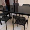 SAR 250,  Dining Table Glass Model With Chairs For Sale