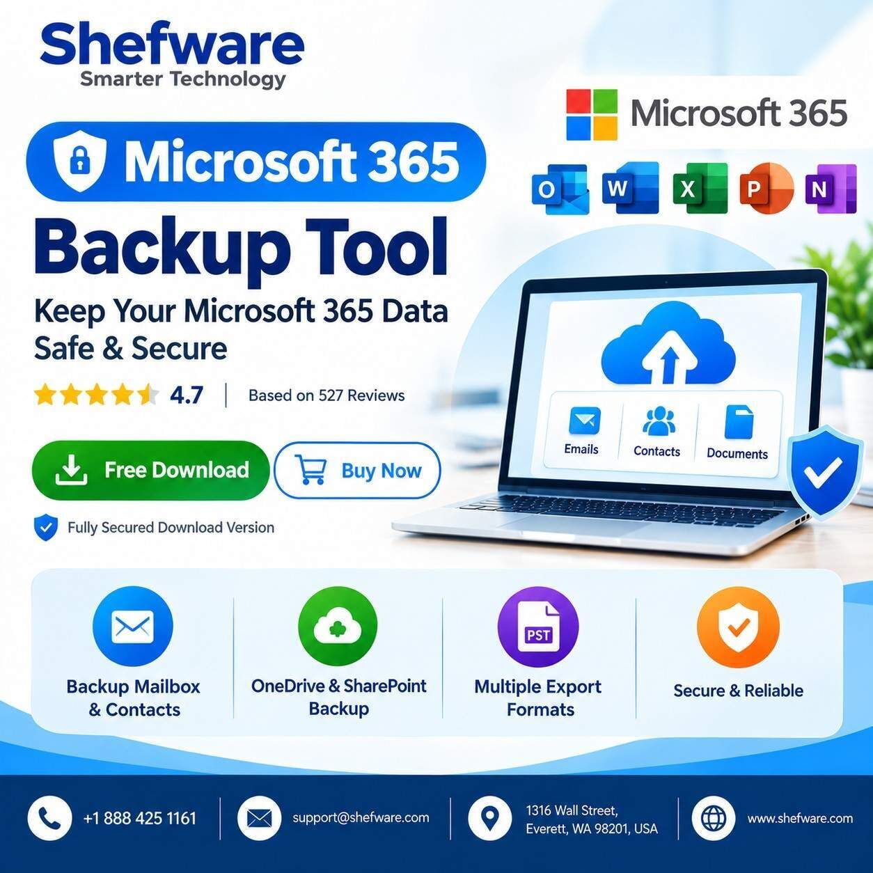 Washington DC, Software Development, Office 365 Backup Software For Business Data Protection