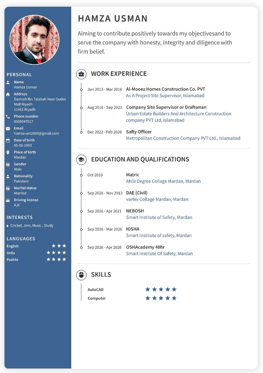 Riyadh, Job Seekers, Looking For A Safety Officer / HSE Officer Job In Riyadh, Saudi Arabia