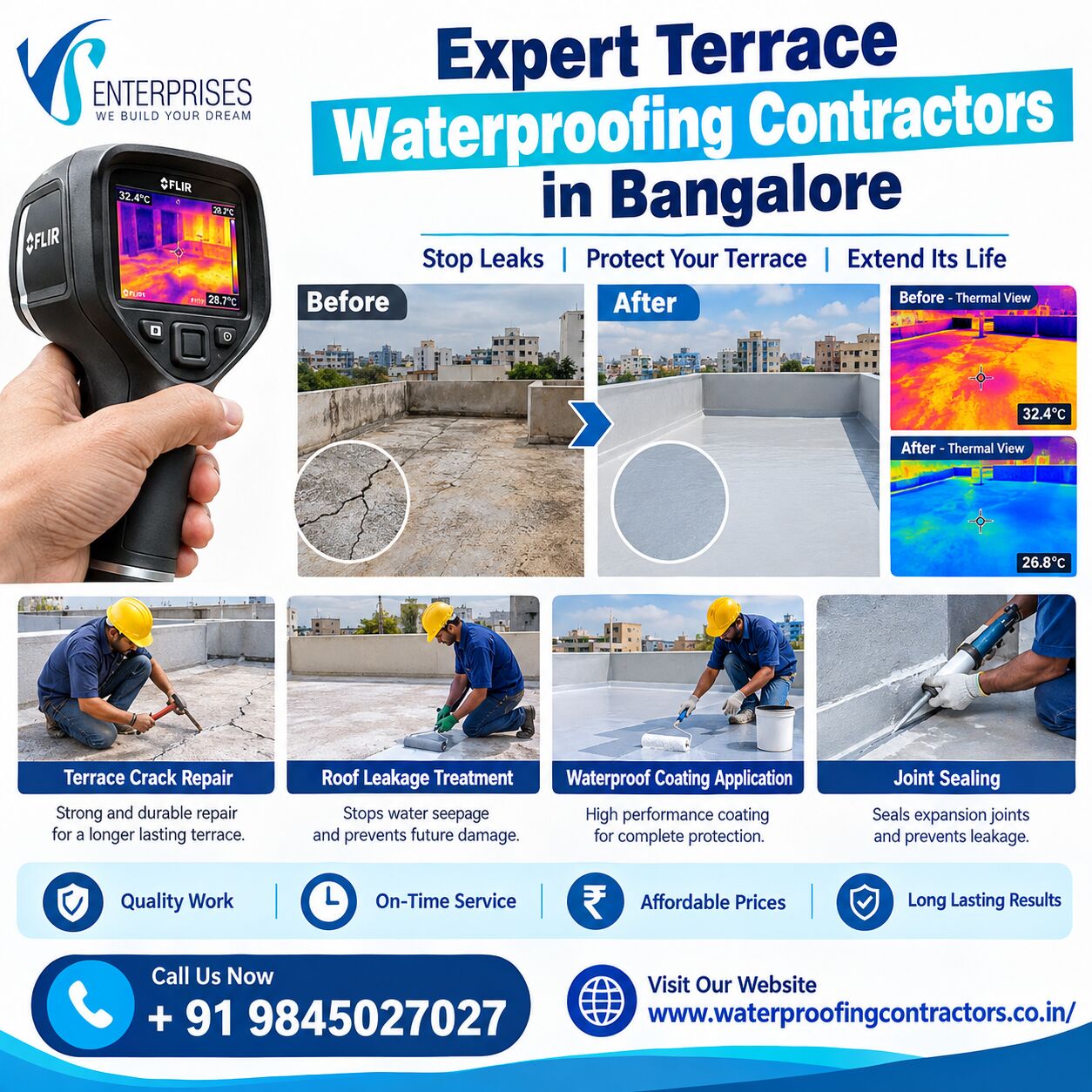 Bangalore, Construction, Expert Terrace Waterproofing Contractors In Bangalore
