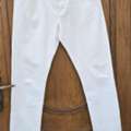 SAR 75,  Denim White Jeans. Used Once