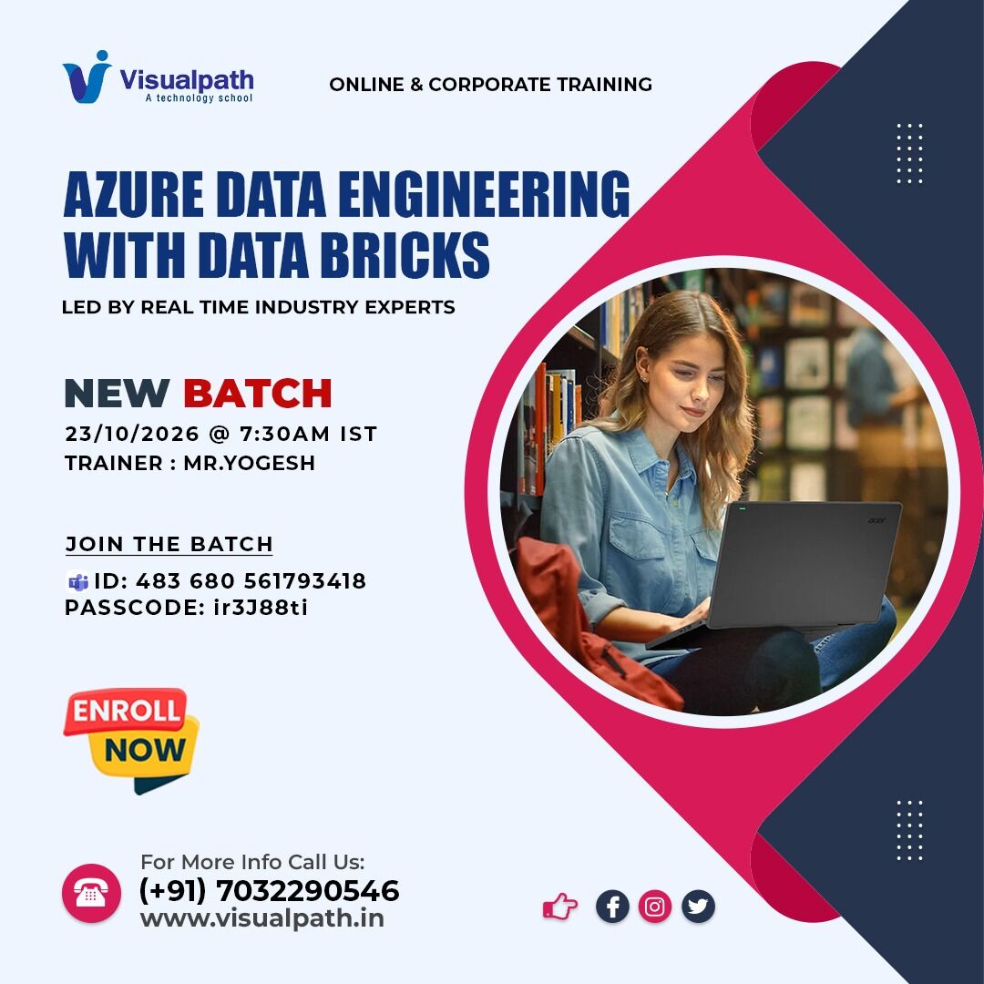 Hyderabad, Education, Azure Data Engineering & Databricks New Batch Enrollment Open