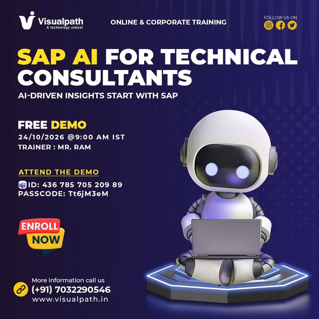 Hyderabad, Lessons Offered, Join A Free Demo: SAP AI For Technical Consultants On Oct 24