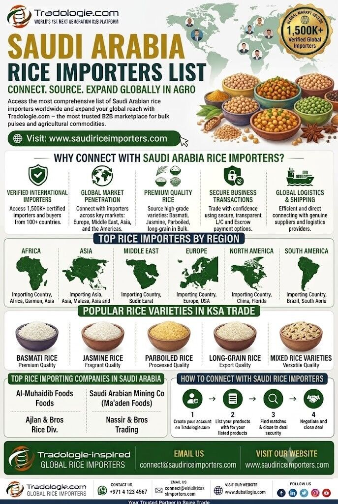 Lucknow, Food, INR 25,  Rice Importers In Saudi Arabia | Bulk Rice Buyers &ndash; Tradologie