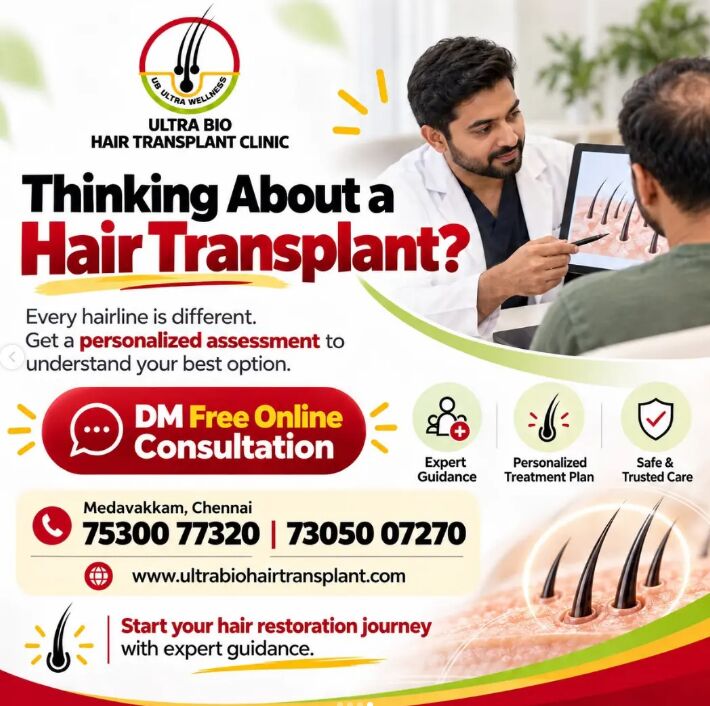 Chennai, Health, Hair Transplant In Chennai