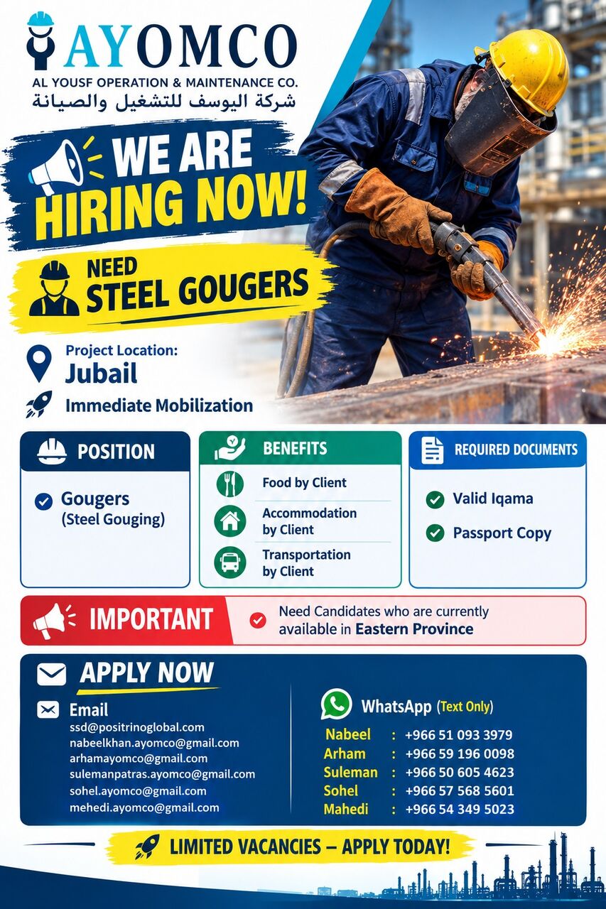 Dammam, Jobs, Gougers