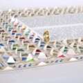 USD 895,  Modern Ketubah | Honeycomb Design With Hidden Color Layers