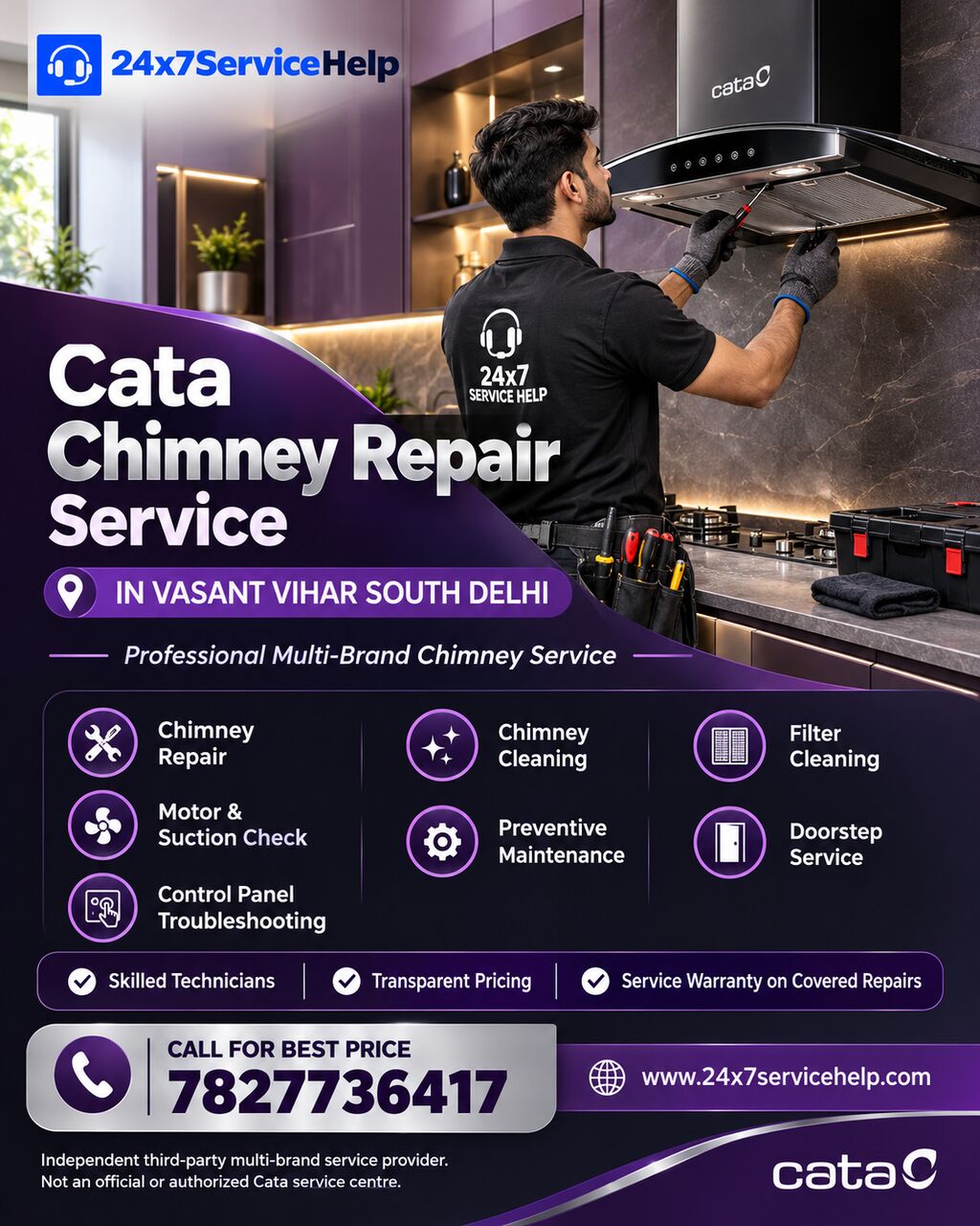 New Delhi, Appliance Repair, Expert Chimney Maintenance With Cata Chimney Repair Service In Vasant Vihar South Delhi