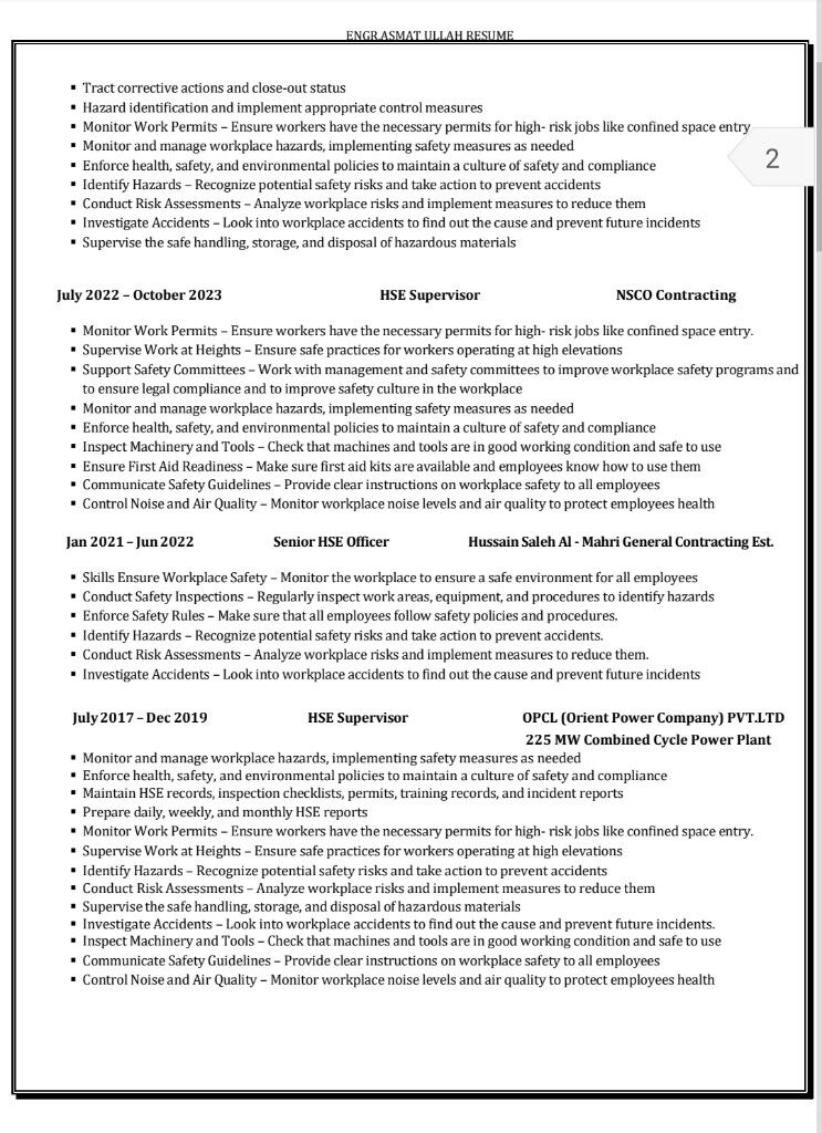 Riyadh, Job Seekers, HSE ENGINEER, HSE SUPERVISOR
