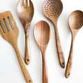 USD 38,  Where Can I Buy A Natural Acacia Wood Kitchen Utensil Set In The USA? Shop At JSP Limited