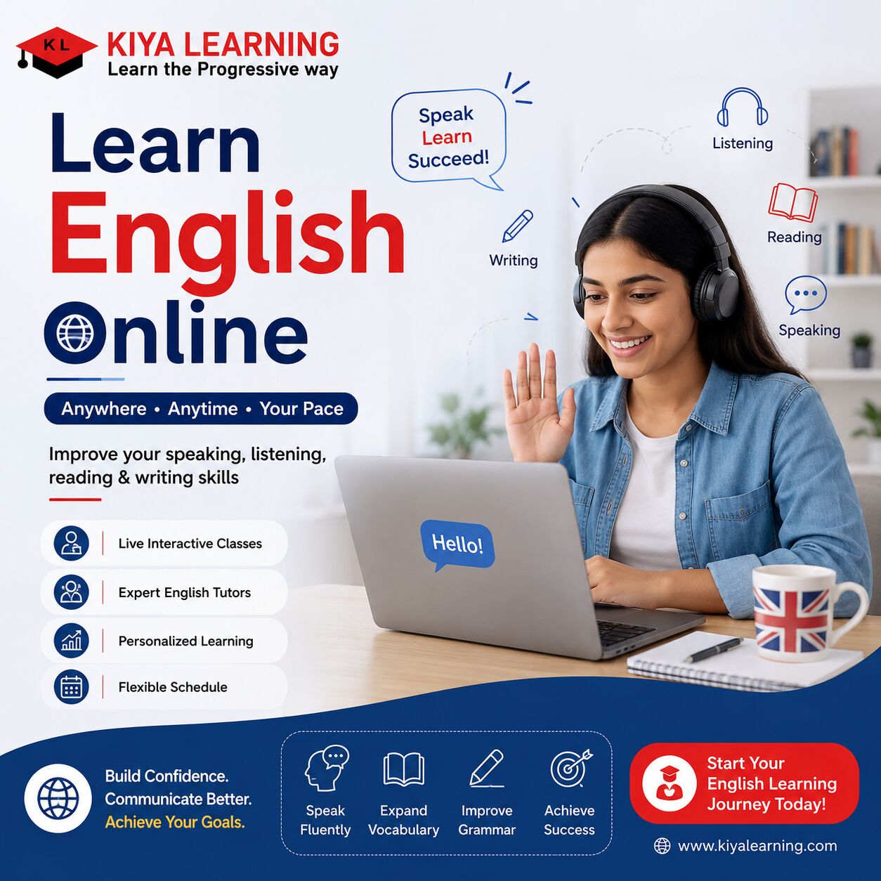 New York, Education, Learn English Online Faster With Live Lessons