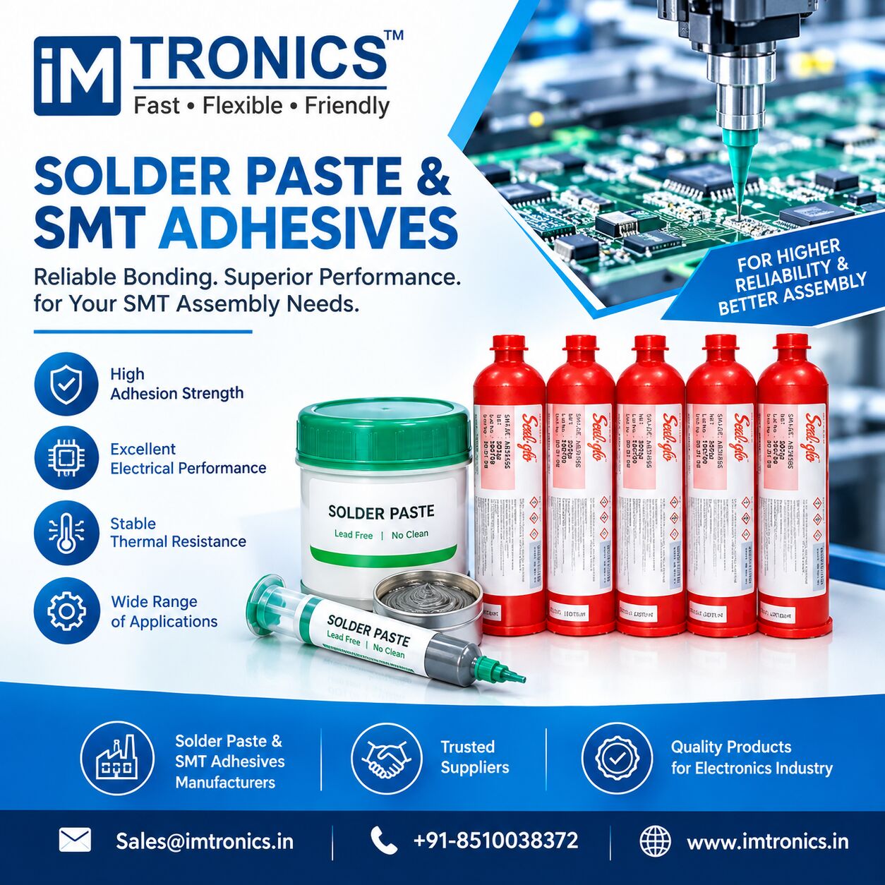 Noida, Electronics, Solder Paste And SMT Adhesives For Efficient Production