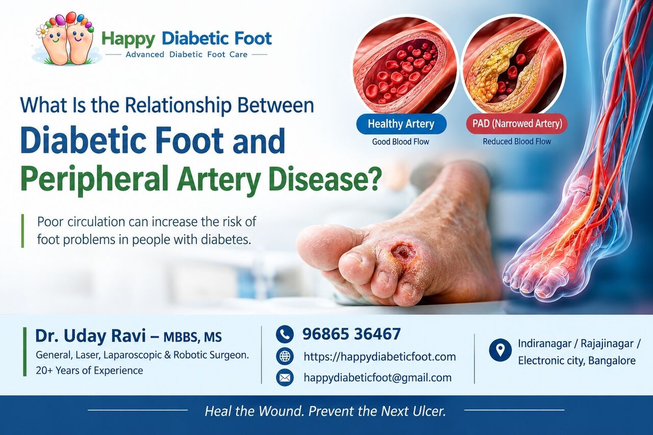 Bangalore, Health, What Is The Relationship Between Diabetic Foot And Peripheral Artery Disease (PAD)?