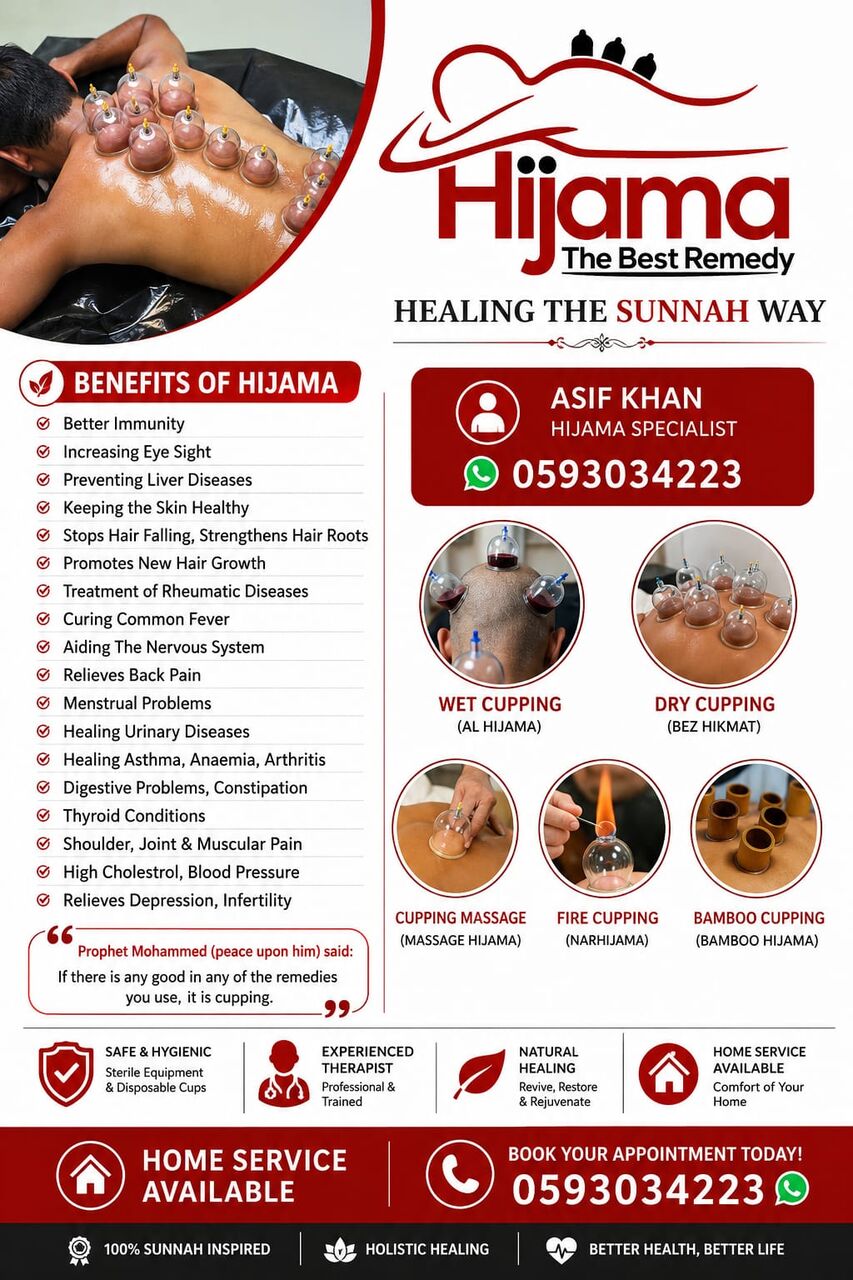 Riyadh, Beautician, Hijama (Cupping Therapy)