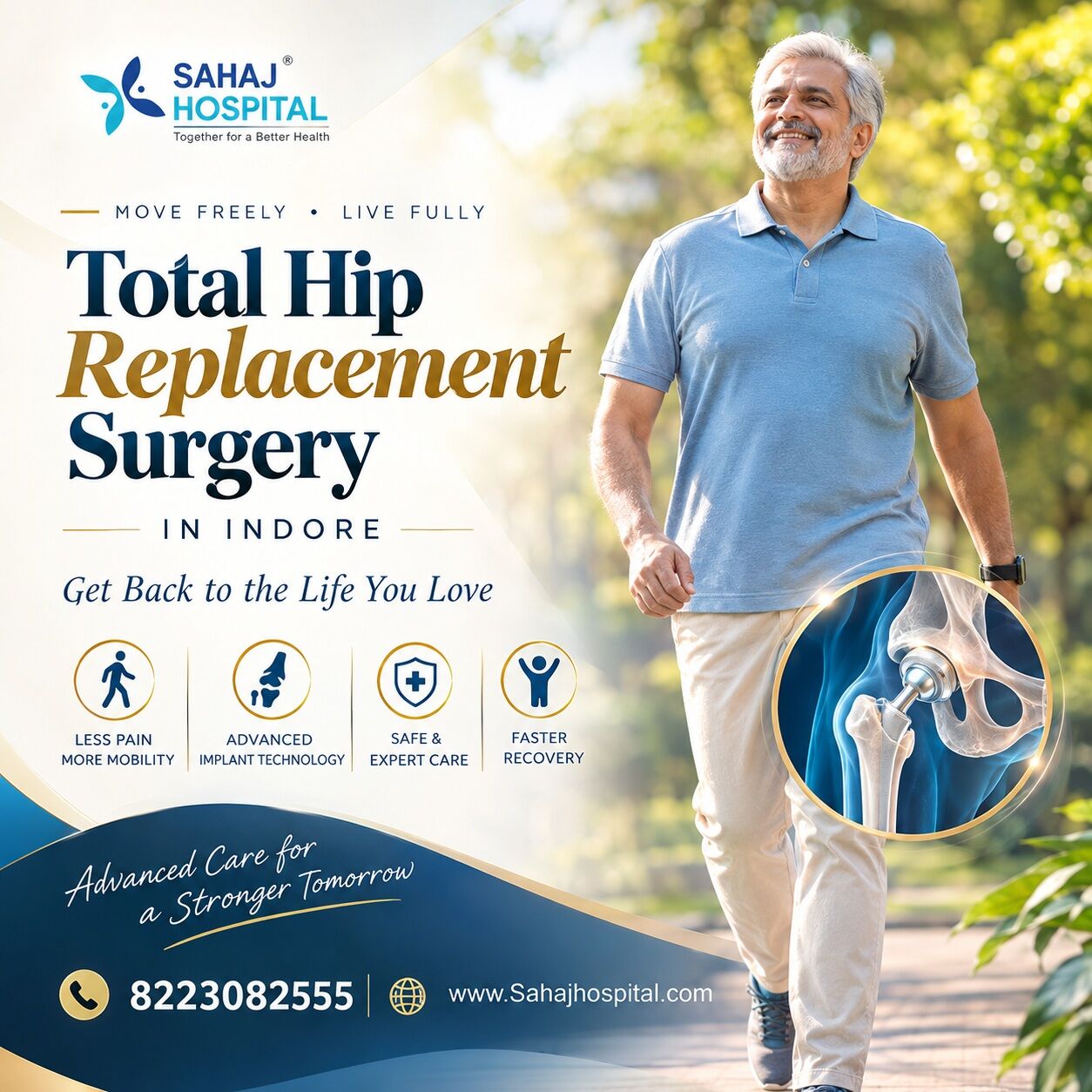 Indore, Health, Total Hip Replacement Surgery In Indore