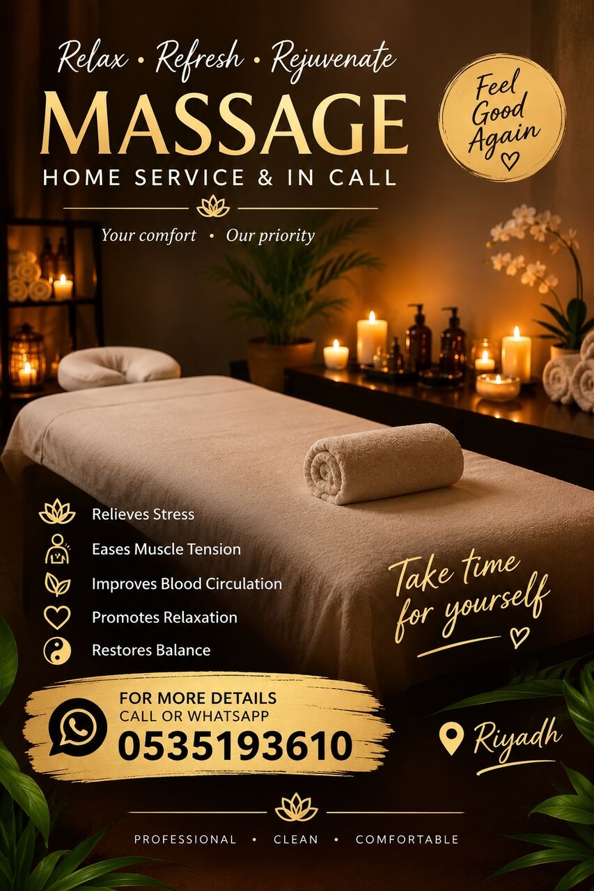 Riyadh, Beautician, Male Therapeutic Massage Riyadh