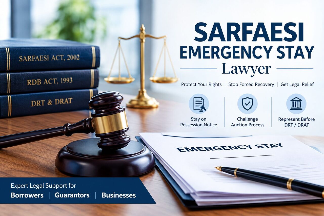 Ghaziabad, Legal, Looking For SARFAESI Emergency Stay Lawyer To Restrict Auction?