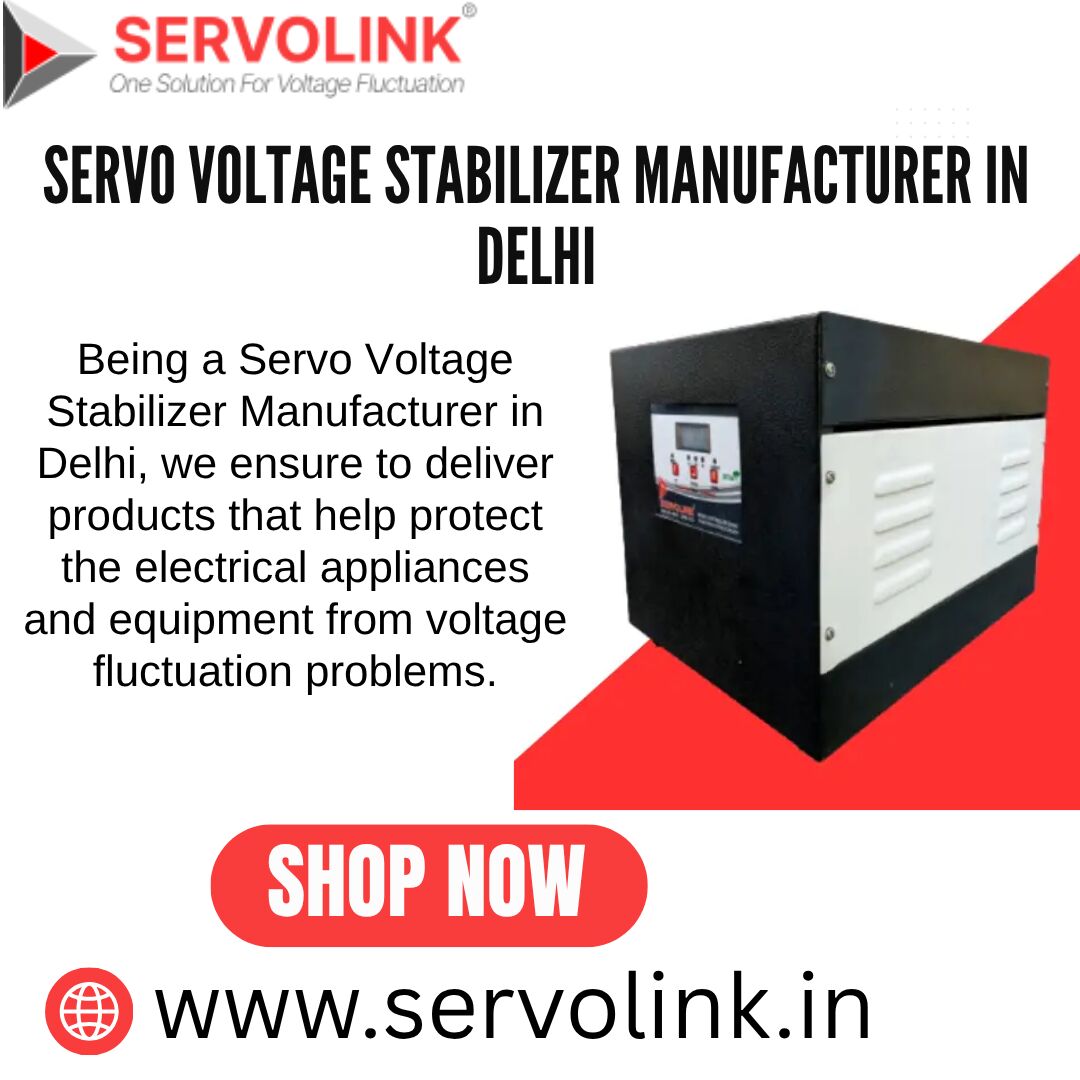 New Delhi, Electronics, Industrial Servo Voltage Stabilizer Manufacturer In Delhi