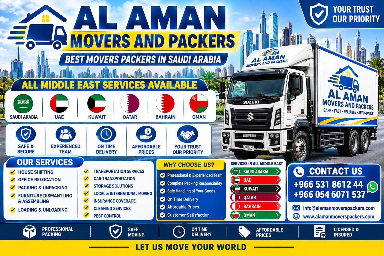 Riyadh, Labor/Moving, Best Movers And Packers Near You | Al Aman Movers & Packers