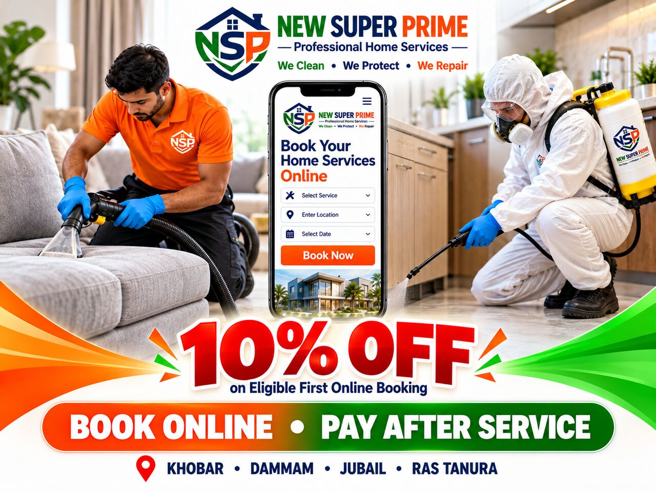 Dareen, Cleaning, 🌐 Jubail Home Services 🟧 Sofa • Deep Cleaning • Pest Control 🛋️ Weekend 10% OFF 🔥