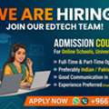Counsellors For Online Schools/Universities And Other Trainings